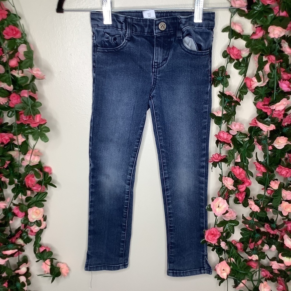 Gymboree Blue Casual Skinny Jeans Girls 5 Walking Comfort Denim